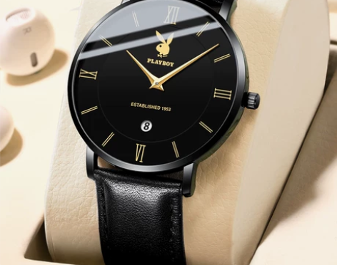 美国正品花花公子超薄手表男士防水简约时尚非...