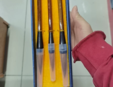 北京撤店处理清货 3只狼毫套装带礼盒 大斗...