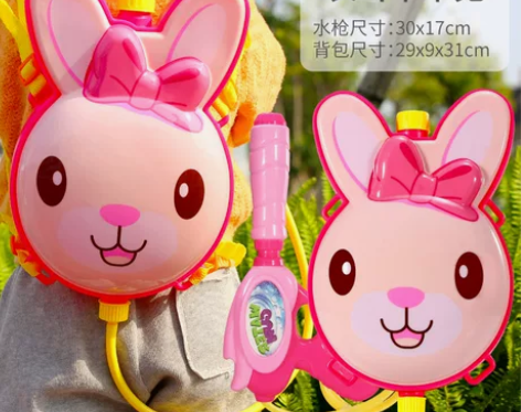 儿童背包水枪玩具抽拉式大容量喷水枪打水仗神...