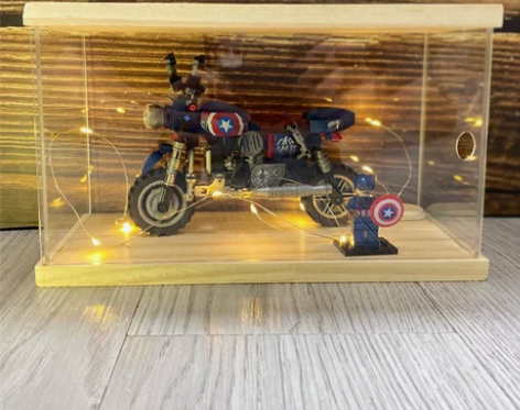 兼容乐高积木摩托车儿童益智拼装模型玩具 感...