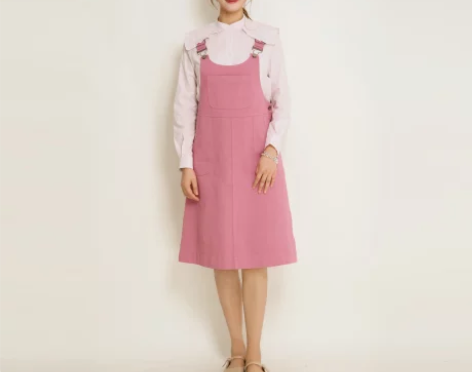 背带连衣裙koolism品牌女装  牛仔背...