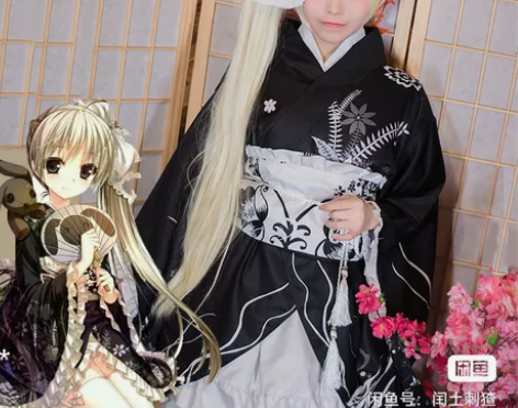 猫老师缘之空COS春日野穹妹cosplay...