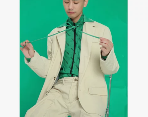 某人MEOMO 小众设计感男士秋季新品西装...