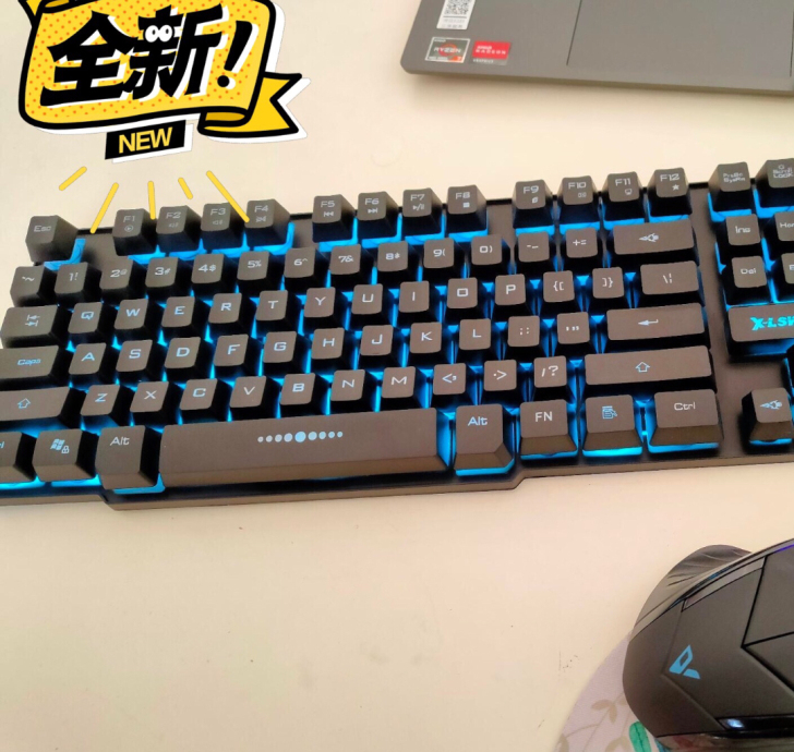 牧马人机械手感游戏键盘台式笔记本有线电脑静...