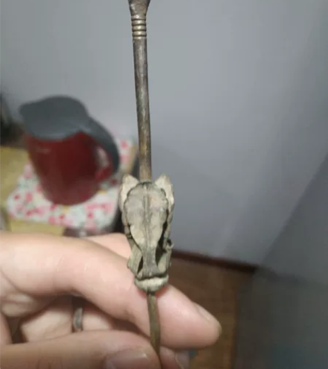 一线收获唐代银鎏金花瓣簪子，级别高，工艺精...