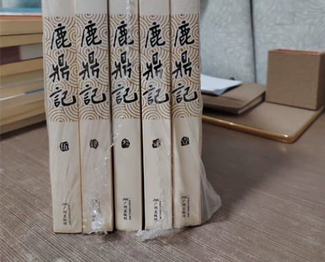 金庸鹿鼎记全五册。大型购物商场图书区购买。...