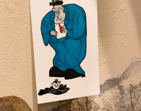 手绘明信片 惊情四百年 吸血鬼德古拉 应该...