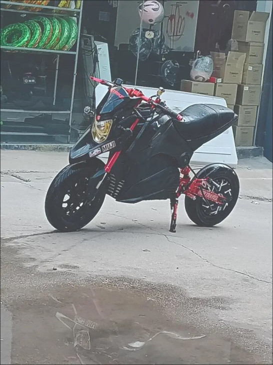 摩托车脚撑电动车可调节边撑改装单边脚架M3...