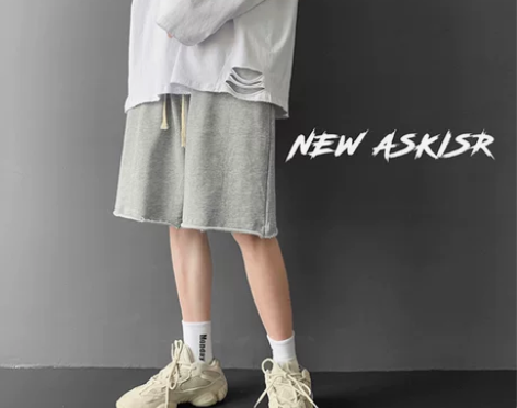 休闲短裤男夏季外穿潮牌ins薄款宽松直筒运...