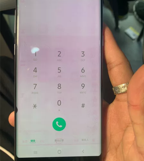 三星note 8 屏幕老化 左边有个小点 ...