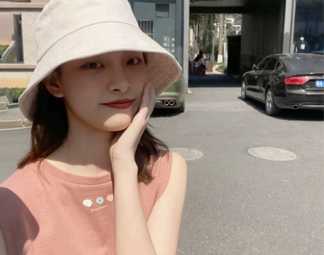 渔夫帽黑白两顶29元包邮 杨同学渔夫帽女夏...