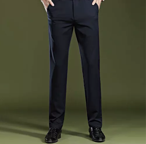 新款出口单阿玛尼休闲直筒裤商务长裤纯棉春夏...