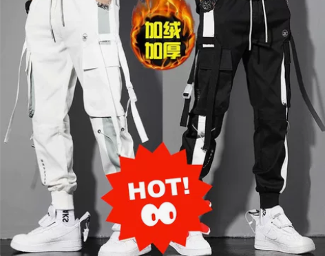 全新 包邮 2件八折 裤子男秋冬季工装裤加...