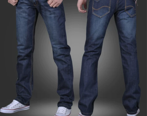 秋冬款牛仔裤男士直筒宽松大码休闲韩版商务潮...
