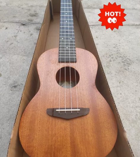 亏本价甩卖全新23寸单板尤克里里桃花心木单...