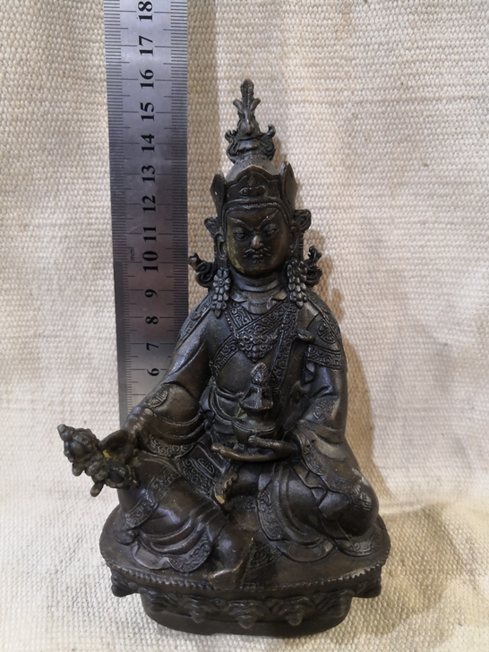 老物件老铜器铜佛像看着有个百十年重九两古玩...