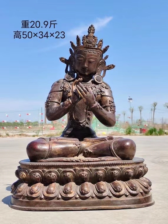 铜佛像一尊重20.9斤高50x34x23