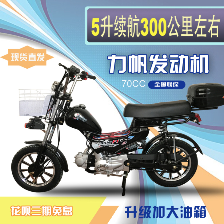 70cc力帆发动机燃油助力车5升太子油箱档...