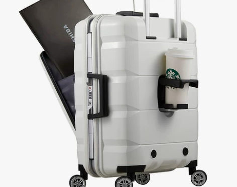 ?Lucky Club前置电脑行李箱男女密...