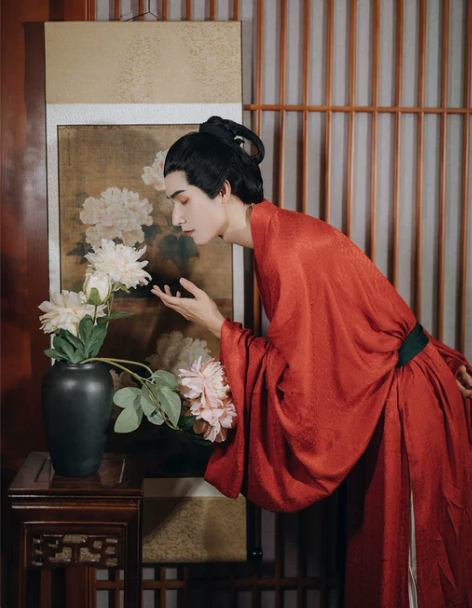 春夏款传统公子男装汉服 人丝仿花罗 飘逸宋...