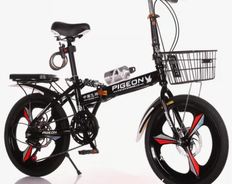 ?飞鸽折叠自行车超轻便携成年人男女士上班学...