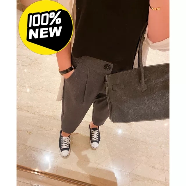 秋季新款大码西装裤女胖mm高腰百搭西裤显瘦...