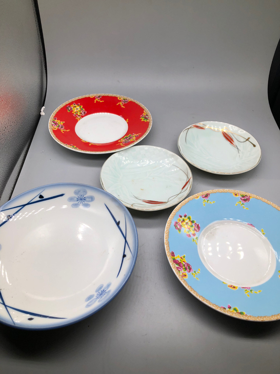 5个20元 日本回流瓷 盘 090