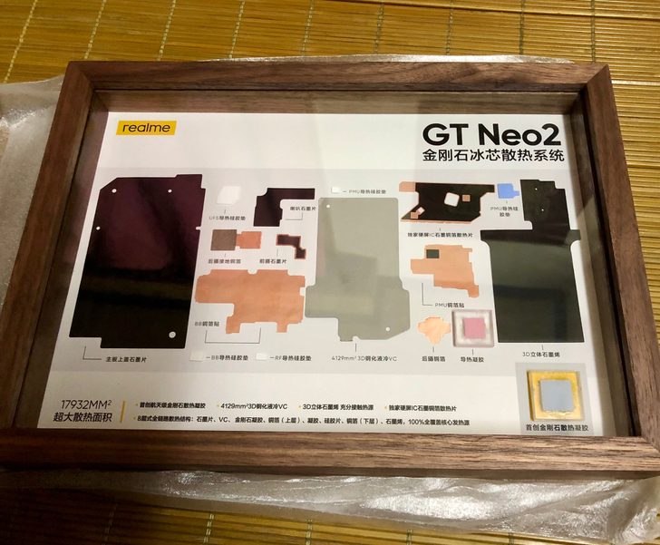 realme散热系统模型，即gt neo2...