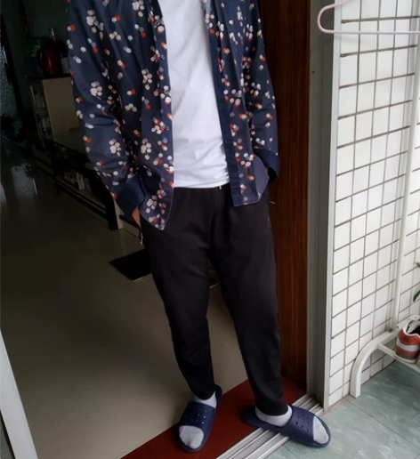 林顿保罗男士长袖花衬衫花衬衣斑点外衣，适合...