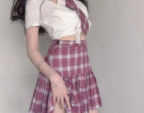 俏丽叛逆学院风 显白性感甜美系 树莓JK制...