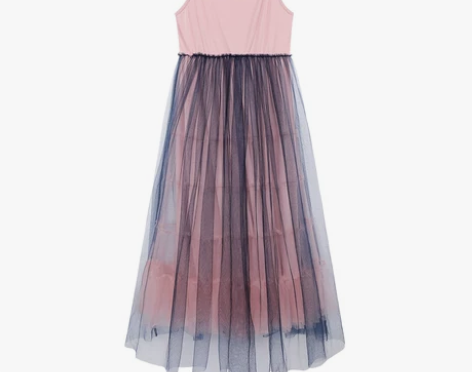 MG小象长袖v领针织衫女秋冬新款性感网纱吊...