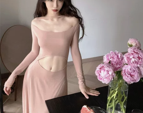 法式纯欲风连衣裙女2022夏新款设计感小众...