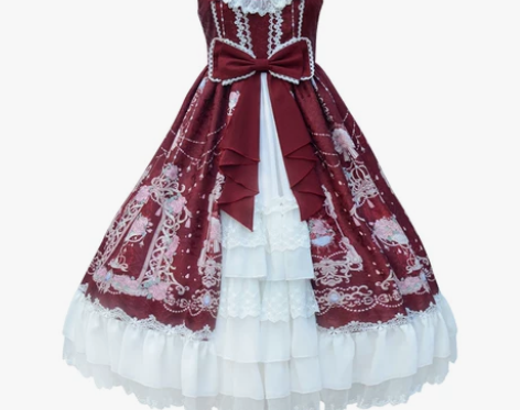 原创正版lolita裙怀旧复古双子甜系轻茶...