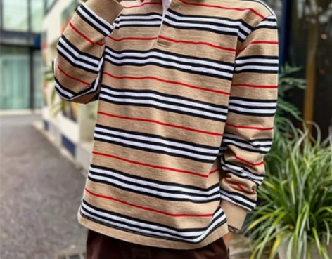 SS22 WEEK3 联名翻领长T 欧美潮...