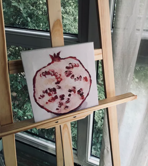 绿山墙 石榴小方 装饰画无框画 尺寸：20...