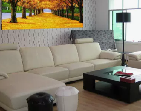 客厅装饰画玄关走廊过道壁画横版无框画福字挂...