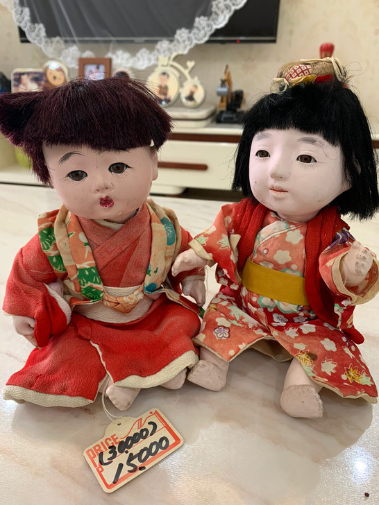 日本带回座式市松人形转让，娃娃应该是6 7...