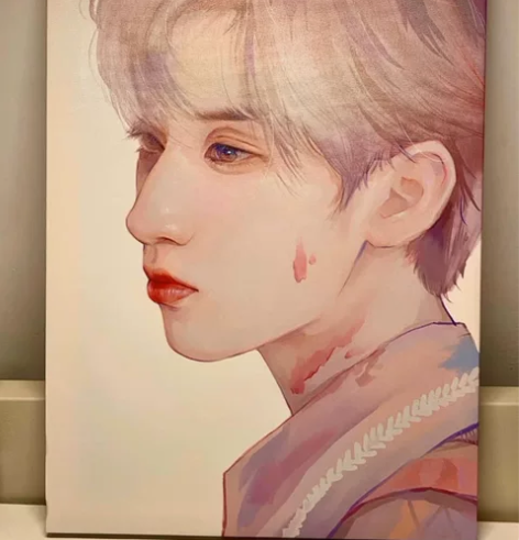 时代少年团严浩翔饭制无框画，可直拍 感兴趣...