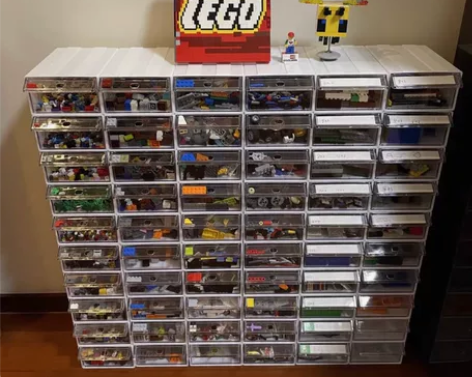 厂家直销批发组合式零件柜抽屉式零件盒乐高收...