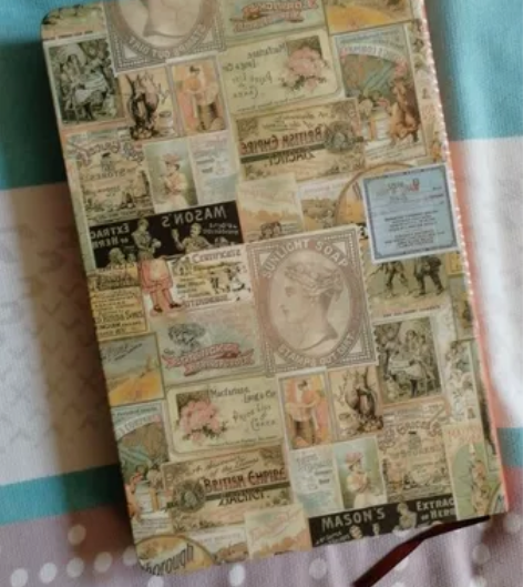 A5欧式复古风格彩页日记本个性创意牛皮纸插...