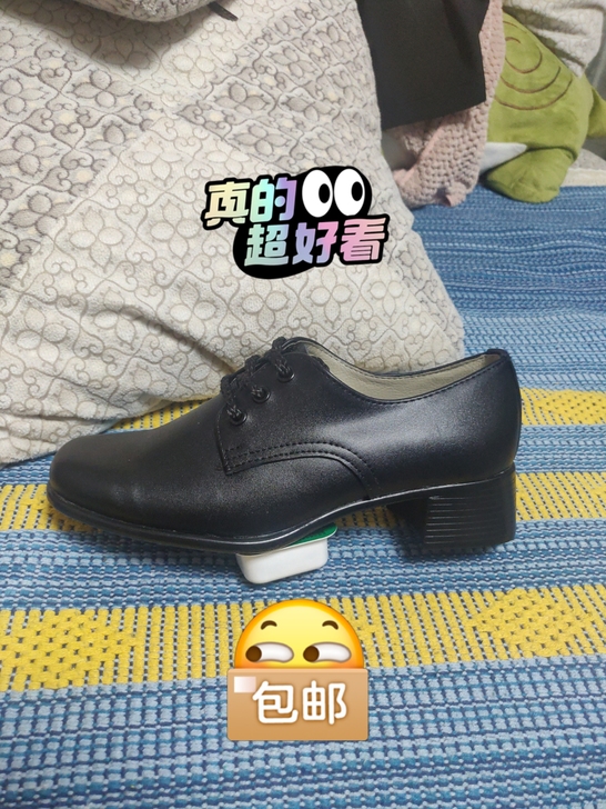 25元包邮全新春秋女职业工作皮鞋黑色真皮圆...