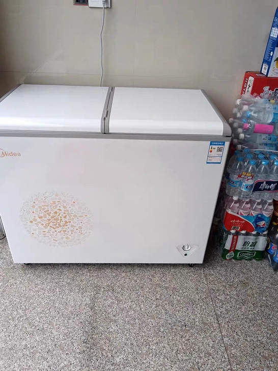 美的大容量220升家用商用冰柜冰箱水果冷藏...