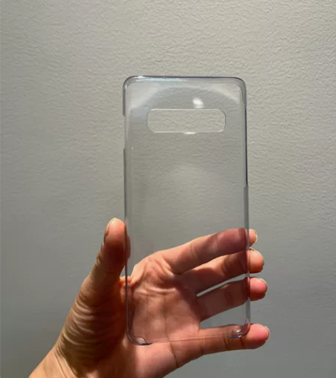 【三星S10/S10+原装官方清水壳透明硬...