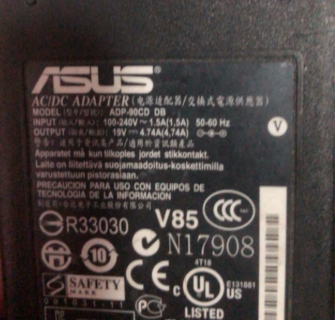 华硕笔记本19v原装电源适配器个人一手原装...
