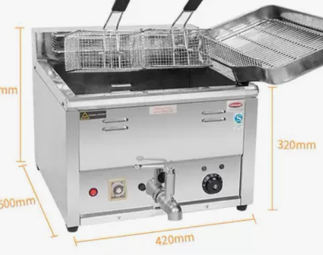 台式财智电热鸡排恒温炸炉控温商用薯条炸鸡炉...