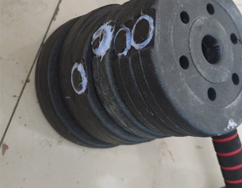 哑铃，40斤，带链接杆，放假带不回去，邮寄...