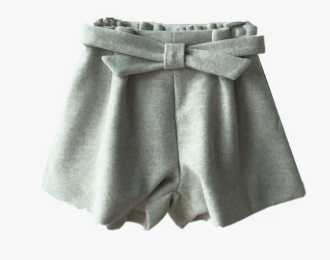 美美的夏夏 气质可爱蝴蝶结毛呢短裤女冬 很...