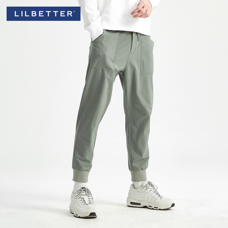 Lilbetter休闲裤男 潮牌束脚裤修身...
