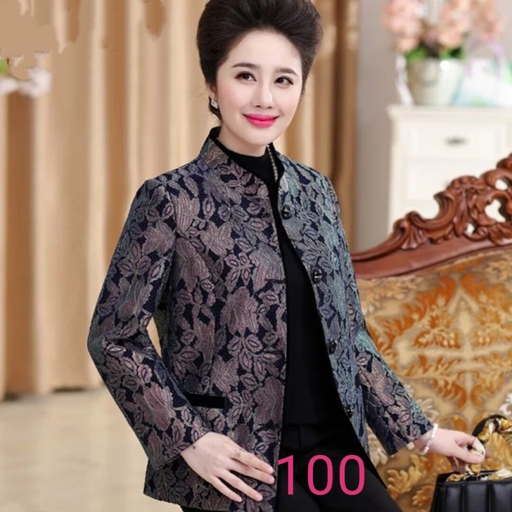 品牌型号 ：妈妈款立领唐装码数：L