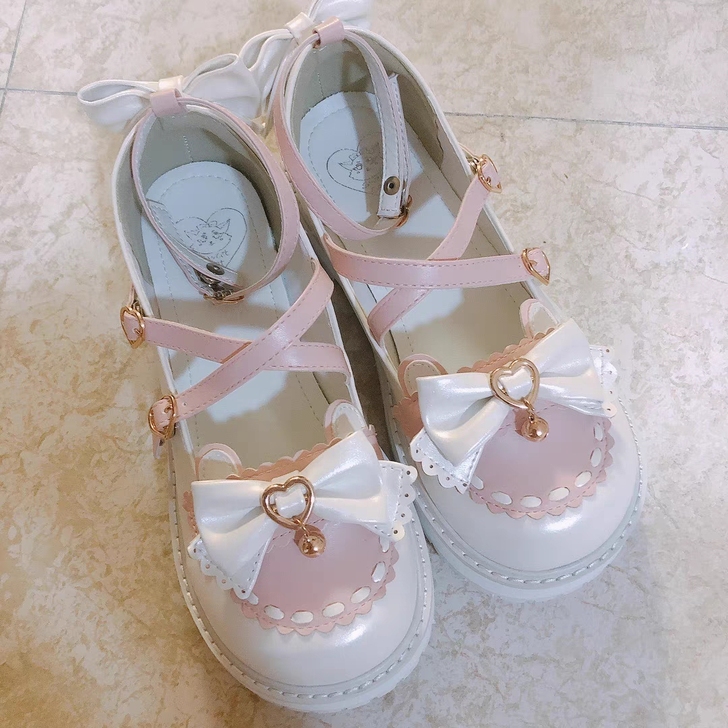 lo鞋 女日系洛丽塔圆头厚底lolita鞋...